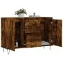Smoked oak engineered wood sideboard 104x35x70 cm by vidaXL, Sideboards - Ref: Foro24-827209, Price: 85,32 €, Discount: %