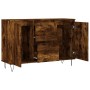 Smoked oak engineered wood sideboard 104x35x70 cm by vidaXL, Sideboards - Ref: Foro24-827209, Price: 86,29 €, Discount: %
