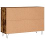 Sideboard aus geräuchertem Eichenholzwerkstoff, 104 x 35 x 70 cm von vidaXL, Sideboards - Ref: Foro24-827209, Preis: 86,38 €,...
