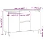 Smoked oak engineered wood sideboard 104x35x70 cm by vidaXL, Sideboards - Ref: Foro24-827209, Price: 85,32 €, Discount: %