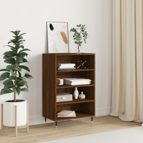 Hohes Sideboard Holzwerkstoff Eiche braun 57x35x90 cm von vidaXL, Sideboards - Ref: Foro24-827227, Preis: 70,79 €, Rabatt: %