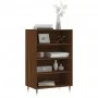 Tall brown oak veneer sideboard 57x35x90 cm by vidaXL, Sideboards - Ref: Foro24-827227, Price: 69,71 €, Discount: %