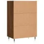 Tall brown oak veneer sideboard 57x35x90 cm by vidaXL, Sideboards - Ref: Foro24-827227, Price: 69,71 €, Discount: %
