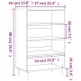 Tall brown oak veneer sideboard 57x35x90 cm by vidaXL, Sideboards - Ref: Foro24-827227, Price: 70,79 €, Discount: %