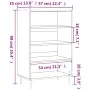 Tall brown oak veneer sideboard 57x35x90 cm by vidaXL, Sideboards - Ref: Foro24-827227, Price: 69,71 €, Discount: %
