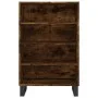 High sideboard engineered wood smoked oak 57x35x90 cm by vidaXL, Sideboards - Ref: Foro24-827241, Price: 75,12 €, Discount: %