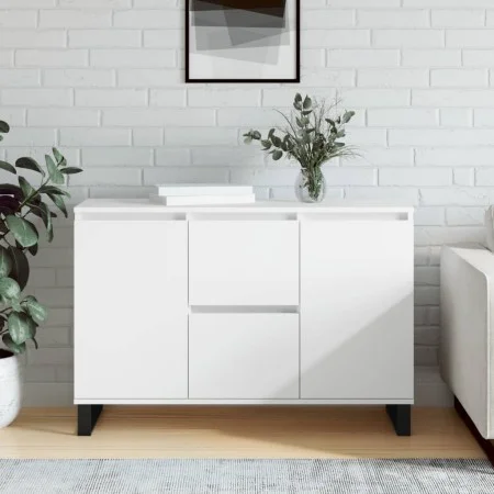 White engineered wood sideboard 104x35x70 cm by vidaXL, Sideboards - Ref: Foro24-827212, Price: 104,04 €, Discount: %