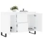 Aparador de madera de ingeniería blanco 104x35x70 cm de vidaXL, Aparadores - Ref: Foro24-827212, Precio: 103,83 €, Descuento: %