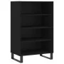 High black engineered wood sideboard 57x35x90 cm by vidaXL, Sideboards - Ref: Foro24-827237, Price: 62,69 €, Discount: %