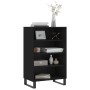 High black engineered wood sideboard 57x35x90 cm by vidaXL, Sideboards - Ref: Foro24-827237, Price: 63,45 €, Discount: %