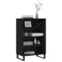 High black engineered wood sideboard 57x35x90 cm by vidaXL, Sideboards - Ref: Foro24-827237, Price: 62,69 €, Discount: %