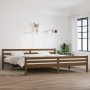 Honigbraunes Massivholzbettgestell 200x200 cm von vidaXL, Betten und Lattenroste - Ref: Foro24-814842, Preis: 102,54 €, Rabat...