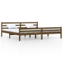 Honigbraunes Massivholzbettgestell 200x200 cm von vidaXL, Betten und Lattenroste - Ref: Foro24-814842, Preis: 102,54 €, Rabat...