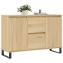 Aparador de madera de ingeniería roble Sonoma 104x35x70 cm de vidaXL, Aparadores - Ref: Foro24-827215, Precio: 97,83 €, Descu...