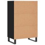 High black engineered wood sideboard 57x35x90 cm by vidaXL, Sideboards - Ref: Foro24-827237, Price: 63,45 €, Discount: %