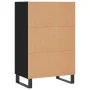 High black engineered wood sideboard 57x35x90 cm by vidaXL, Sideboards - Ref: Foro24-827237, Price: 62,69 €, Discount: %