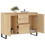 Aparador de madera de ingeniería roble Sonoma 104x35x70 cm de vidaXL, Aparadores - Ref: Foro24-827215, Precio: 97,83 €, Descu...
