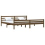 Honigbraunes Massivholzbettgestell 200x200 cm von vidaXL, Betten und Lattenroste - Ref: Foro24-814842, Preis: 102,54 €, Rabat...