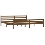 Honigbraunes Massivholzbettgestell 200x200 cm von vidaXL, Betten und Lattenroste - Ref: Foro24-814842, Preis: 102,54 €, Rabat...