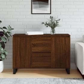 Oak brown engineered wood sideboard 104x35x70 cm by vidaXL, Sideboards - Ref: Foro24-827219, Price: 104,33 €, Discount: %