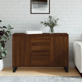 Oak brown engineered wood sideboard 104x35x70 cm by vidaXL, Sideboards - Ref: Foro24-827219, Price: 103,35 €, Discount: %