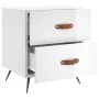 Nightstand 2 pcs glossy white engineered wood 40x35x47.5cm by vidaXL, Nightstands - Ref: Foro24-827249, Price: 61,52 €, Disco...
