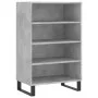 Aparador alto madera de ingeniería gris hormigón 57x35x90 cm de vidaXL, Aparadores - Ref: Foro24-827240, Precio: 60,80 €, Des...