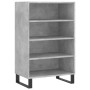 Hohes Sideboard aus betongrauem Holzwerkstoff, 57 x 35 x 90 cm von vidaXL, Sideboards - Ref: Foro24-827240, Preis: 61,55 €, R...