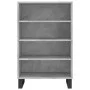 Aparador alto madera de ingeniería gris hormigón 57x35x90 cm de vidaXL, Aparadores - Ref: Foro24-827240, Precio: 60,80 €, Des...