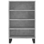Hohes Sideboard aus betongrauem Holzwerkstoff, 57 x 35 x 90 cm von vidaXL, Sideboards - Ref: Foro24-827240, Preis: 61,55 €, R...