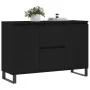 Schwarzes Sideboard aus Holzwerkstoff, 104 x 35 x 70 cm von vidaXL, Sideboards - Ref: Foro24-827213, Preis: 123,31 €, Rabatt: %