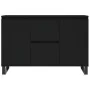 Aparador de madera de ingeniería negro 104x35x70 cm de vidaXL, Aparadores - Ref: Foro24-827213, Precio: 121,07 €, Descuento: %