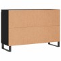 Black engineered wood sideboard 104x35x70 cm by vidaXL, Sideboards - Ref: Foro24-827213, Price: 123,31 €, Discount: %