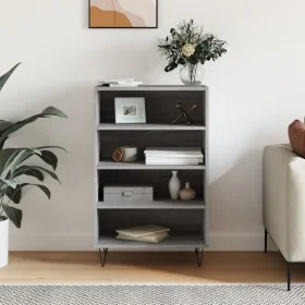 Aparador alto madera de ingeniería gris Sonoma 57x35x90 cm de vidaXL, Aparadores - Ref: Foro24-827234, Precio: 54,87 €, Descu...