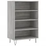 Hohes Sonoma-Sideboard aus grauem Holzwerkstoff, 57 x 35 x 90 cm von vidaXL, Sideboards - Ref: Foro24-827234, Preis: 55,53 €,...