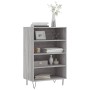 Hohes Sonoma-Sideboard aus grauem Holzwerkstoff, 57 x 35 x 90 cm von vidaXL, Sideboards - Ref: Foro24-827234, Preis: 55,53 €,...
