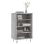 Hohes Sonoma-Sideboard aus grauem Holzwerkstoff, 57 x 35 x 90 cm von vidaXL, Sideboards - Ref: Foro24-827234, Preis: 55,53 €,...