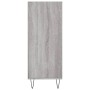 Hohes Sonoma-Sideboard aus grauem Holzwerkstoff, 57 x 35 x 90 cm von vidaXL, Sideboards - Ref: Foro24-827234, Preis: 55,53 €,...