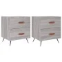Nightstands 2 pcs Sonoma gray engineered wood 40x35x47.5 cm by vidaXL, Nightstands - Ref: Foro24-827257, Price: 81,23 €, Disc...
