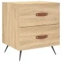 Mesita noche 2 uds madera ingeniería roble Sonoma 40x35x47,5 cm de vidaXL, Mesitas de noche - Ref: Foro24-827251, Precio: 78,...