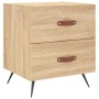 Nachttisch, 2 Stück, Holzwerkstoff, Sonoma-Eiche, 40 x 35 x 47,5 cm von vidaXL, Nachttische - Ref: Foro24-827251, Preis: 79,8...