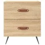 Mesita noche 2 uds madera ingeniería roble Sonoma 40x35x47,5 cm de vidaXL, Mesitas de noche - Ref: Foro24-827251, Precio: 78,...