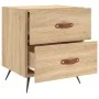 Mesita noche 2 uds madera ingeniería roble Sonoma 40x35x47,5 cm de vidaXL, Mesitas de noche - Ref: Foro24-827251, Precio: 78,...