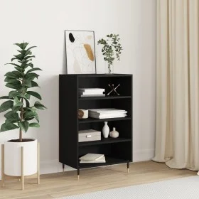 High black engineered wood sideboard 57x35x90 cm by vidaXL, Sideboards - Ref: Foro24-827221, Price: 56,51 €, Discount: %