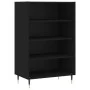 High black engineered wood sideboard 57x35x90 cm by vidaXL, Sideboards - Ref: Foro24-827221, Price: 56,51 €, Discount: %