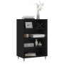 High black engineered wood sideboard 57x35x90 cm by vidaXL, Sideboards - Ref: Foro24-827221, Price: 57,57 €, Discount: %