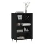 High black engineered wood sideboard 57x35x90 cm by vidaXL, Sideboards - Ref: Foro24-827221, Price: 56,51 €, Discount: %