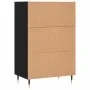 High black engineered wood sideboard 57x35x90 cm by vidaXL, Sideboards - Ref: Foro24-827221, Price: 56,51 €, Discount: %