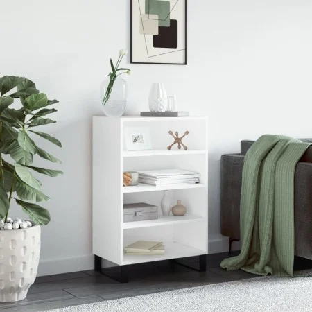 Aparador alto madera de ingeniería blanco 57x35x90 cm de vidaXL, Aparadores - Ref: Foro24-827236, Precio: 62,61 €, Descuento: %