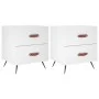 Nightstands 2 pcs engineered wood white 40x35x47.5 cm by vidaXL, Nightstands - Ref: Foro24-827245, Price: 72,39 €, Discount: %
